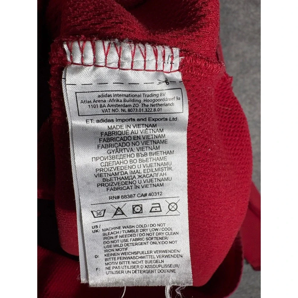 Adidas ClimaWarm Pullover Hoodie Red Athletic‎ Sweatshirt Mens M